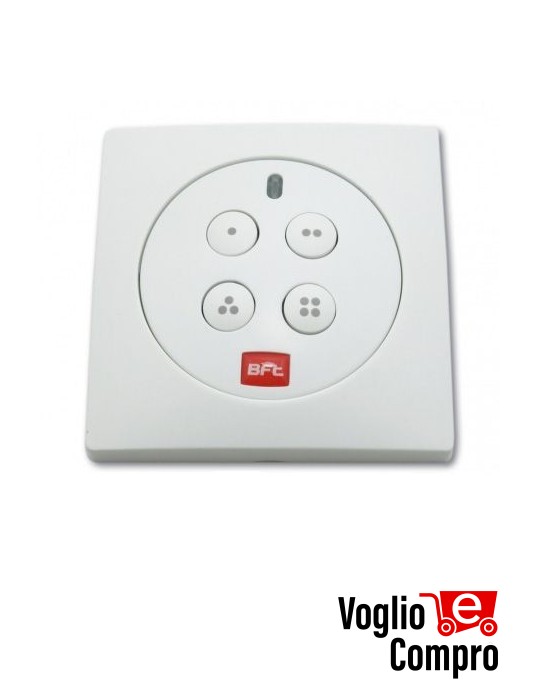 Telecomando Trasmettitore Bft RB4 MURALE 433,92 MHz Rolling Code 4 Tasti BIANCO TR-1304