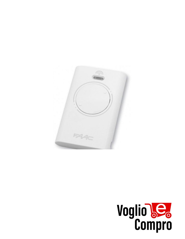 RADIOCOMANDO TELECOMANDO ORIGINALE FAAC XT2 SLH-LR 433,92 MHz BIANCO 2 Tasti TR-1707
