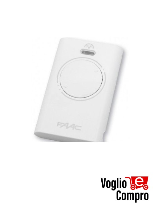 RADIOCOMANDO TELECOMANDO ORIGINALE FAAC XT2 SLH-LR 433,92 MHz BIANCO 2 Tasti TR-1707