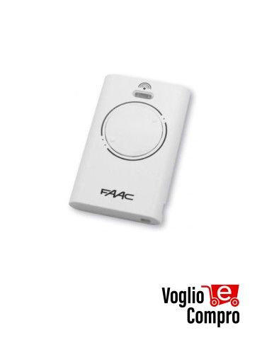RADIOCOMANDO TELECOMANDO ORIGINALE FAAC XT2-868-SLH-LR 868,35 MHz BIANCO 2 Tasti TR-1709