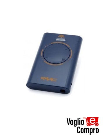 RADIOCOMANDO TELECOMANDO ORIGINALE FAAC XT4-433SL 433,92 MHz Codice Fisso BLU 4 Tasti TR-1715N