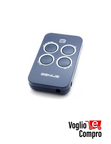 RADIOCOMANDO TELECOMANDO ORIGINALE GENIUS ECHO-TX4 433,92 MHz Rolling Code 4 Tasti TR-2500N