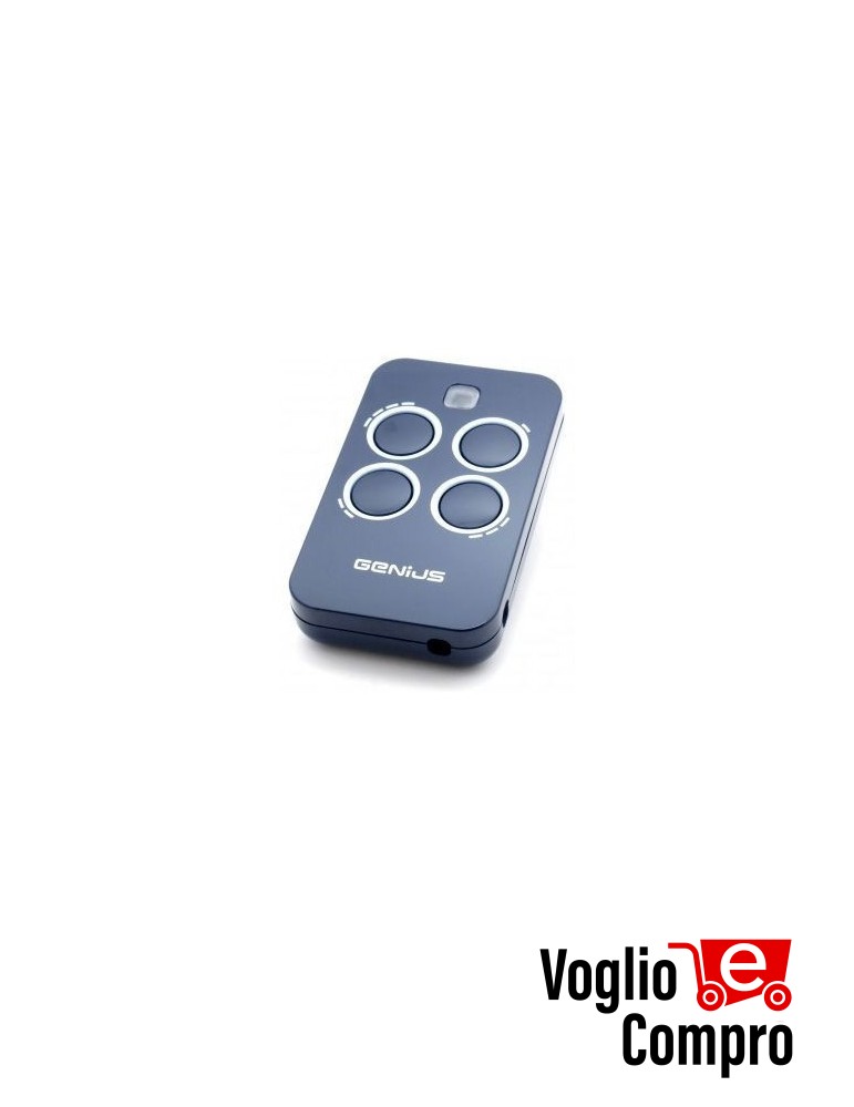 RADIOCOMANDO TELECOMANDO ORIGINALE GENIUS ECHO-TX4 433,92 MHz Rolling Code 4 Tasti TR-2500N