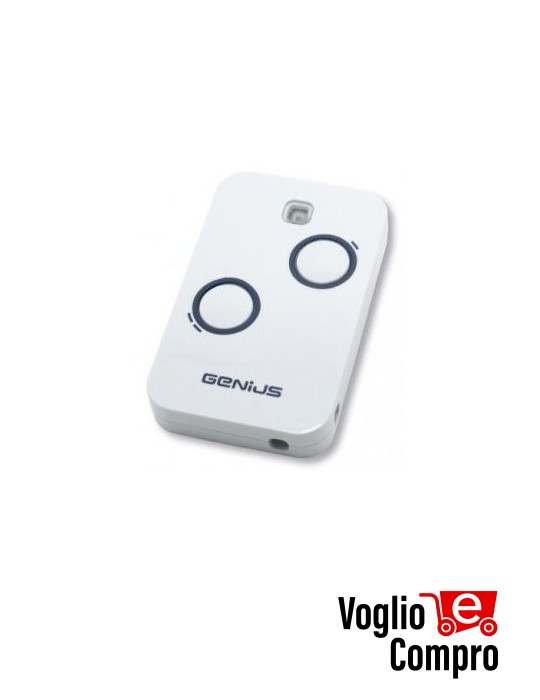 RADIOCOMANDO TELECOMANDO ORIGINALE GENIUS KILO-TX2 868 - 868,35 MHz Rolling Code 2 Tasti TR-2501N