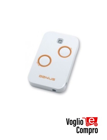 RADIOCOMANDO TELECOMANDO ORIGINALE GENIUS KILO-TX2 433 - 433,92 Mhz Rolling Code 2 Tasti TR-2507