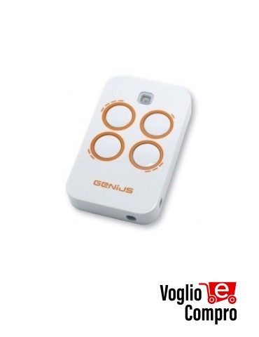 RADIOCOMANDO TELECOMANDO ORIGINALE GENIUS KILO-TX4 433 - 433,92 MHz Rolling Code 4 Tasti TR-2508