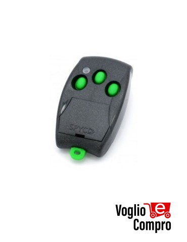 RADIOCOMANDO TELECOMANDO ORIGINALE LABEL SPYCO 433,92 MHz Rolling Code 3 Tasti TR-4300