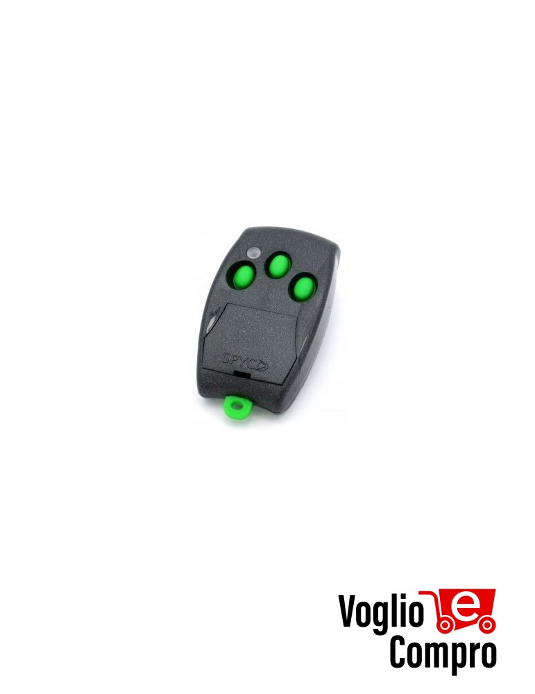 RADIOCOMANDO TELECOMANDO ORIGINALE LABEL SPYCO 433,92 MHz Rolling Code 3 Tasti TR-4300