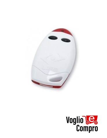 RADIOCOMANDO TELECOMANDO ORIGINALE LIFE VIP2R 433,92 MHz Rolling Code 2 Tasti TR-2001