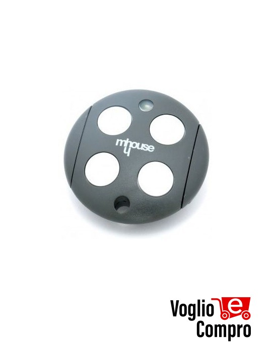 RADIOCOMANDO TELECOMANDO ORIGINALE MHOUSE/NICE GTX4 433,92 MHz Rolling Code 4 Tasti TR-2218