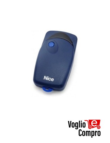 RADIOCOMANDO TELECOMANDO ORIGINALE NICE FLO1 433,92 MHz Codice Fisso Dip Switch 1 Tasti TR-2208