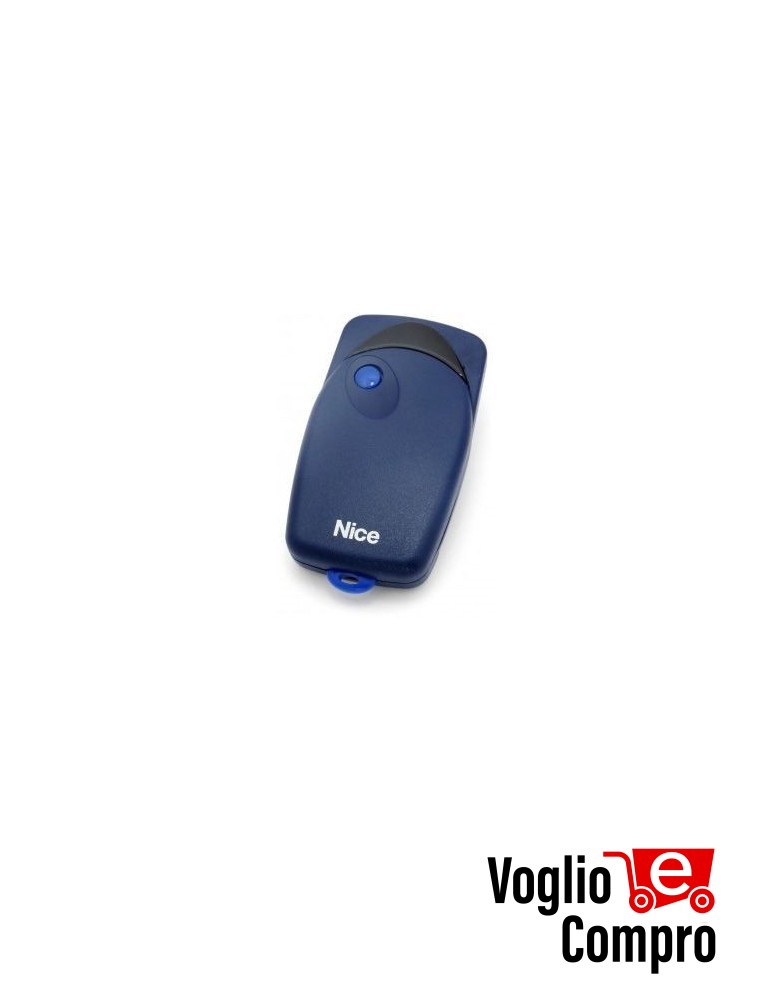 RADIOCOMANDO TELECOMANDO ORIGINALE NICE FLO1 433,92 MHz Codice Fisso Dip Switch 1 Tasti TR-2208