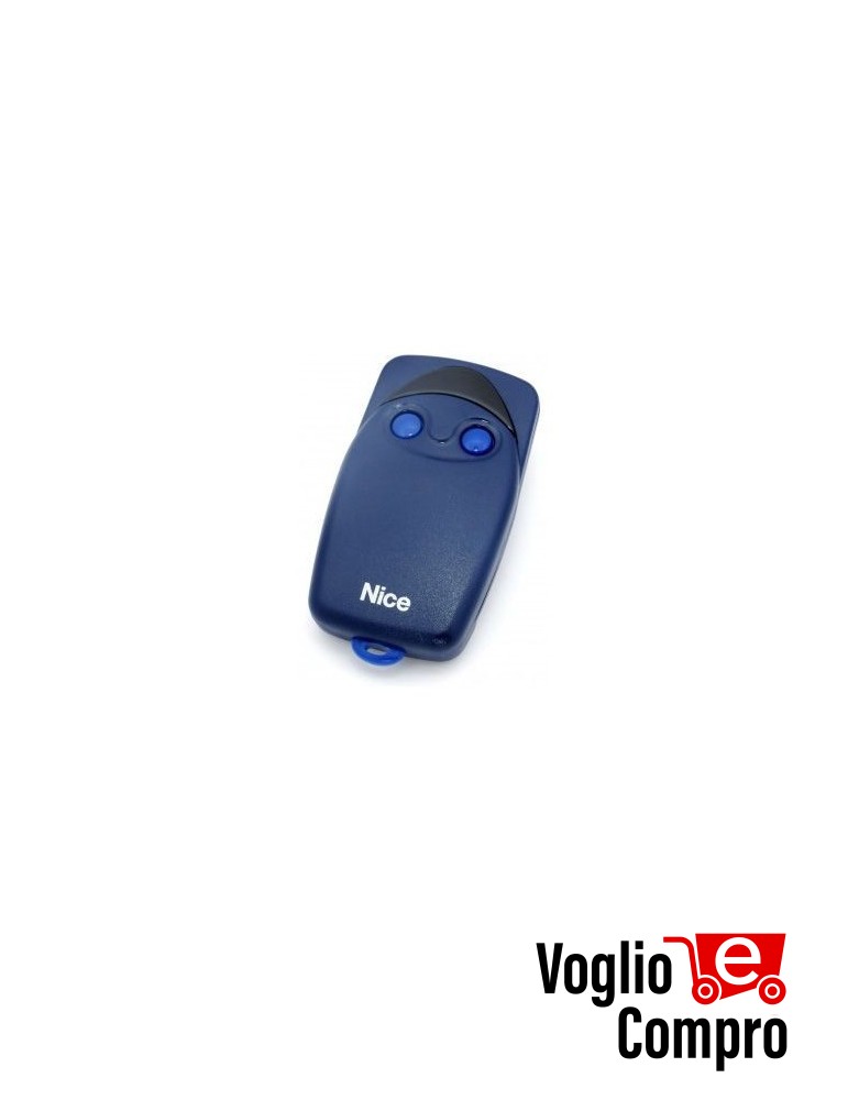 RADIOCOMANDO TELECOMANDO ORIGINALE NICE FLO2 BLU 433,92 MHz Codice Fisso Dip Switch 2 Tasti TR-2209