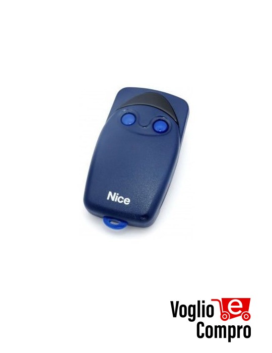 RADIOCOMANDO TELECOMANDO ORIGINALE NICE FLO2 BLU 433,92 MHz Codice Fisso Dip Switch 2 Tasti TR-2209