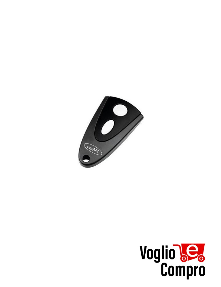 RADIOCOMANDO TELECOMANDO NOVOFERM NOVOTRON 502 NERO 433,92 MHz Rolling Code 2 Tasti TR-6201