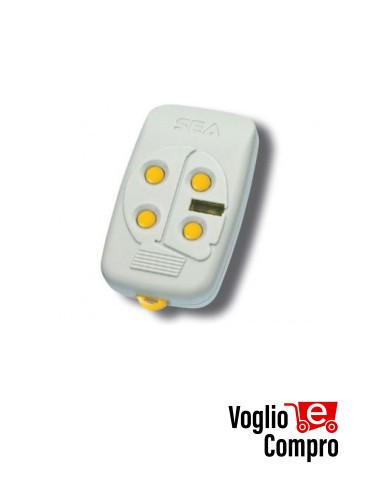 Radiocomando Trasmettitore Originale SEA HEAD 4 868 Rolling Code 868,35 MHz 4 Tasti TR-2906
