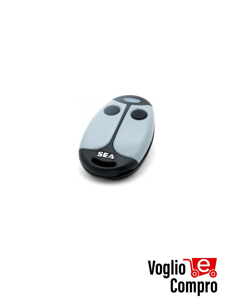 Radiocomando Trasmettitore Originale SEA COCCINELLA 2 433 Rolling Code 433,92 MHz 2 Tasti TR-2907