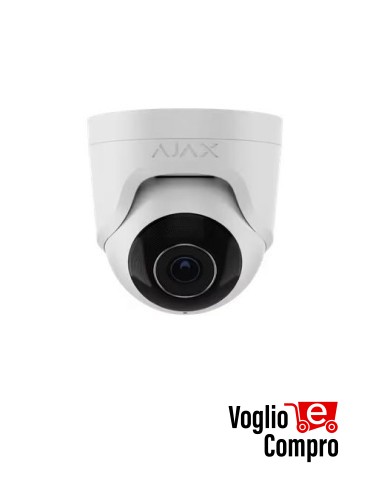 Telecamera IP cablata AJAX TurretCam (5 Mp/2.8 mm) bianco 64923