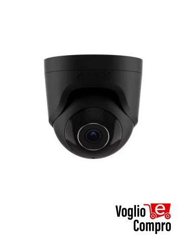 Telecamera IP cablata AJAX TurretCam (5 Mp/4 mm) nero 64926