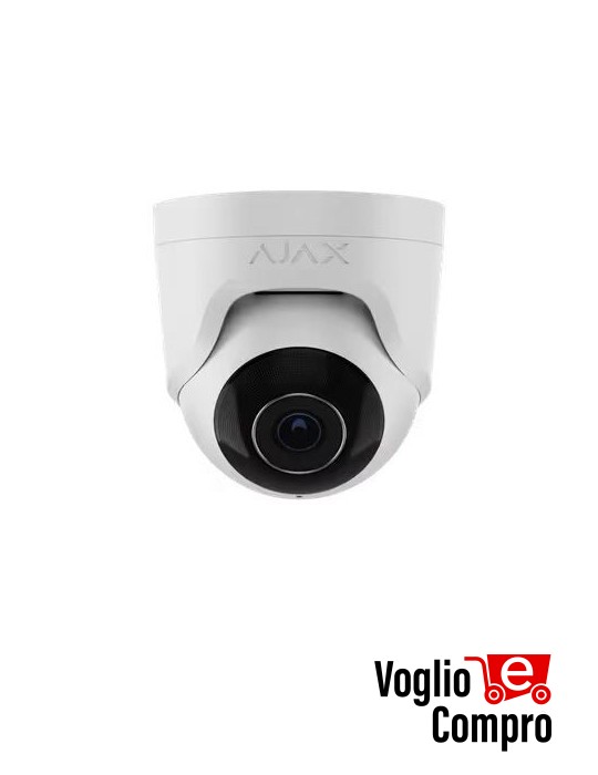 Telecamera IP cablata AJAX TurretCam (5 Mp/4 mm) bianco 64925