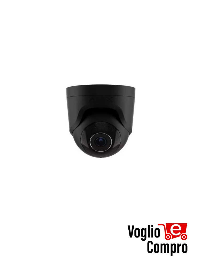 Telecamera IP cablata AJAX TurretCam (8 Mp/2.8 mm) nero 64928