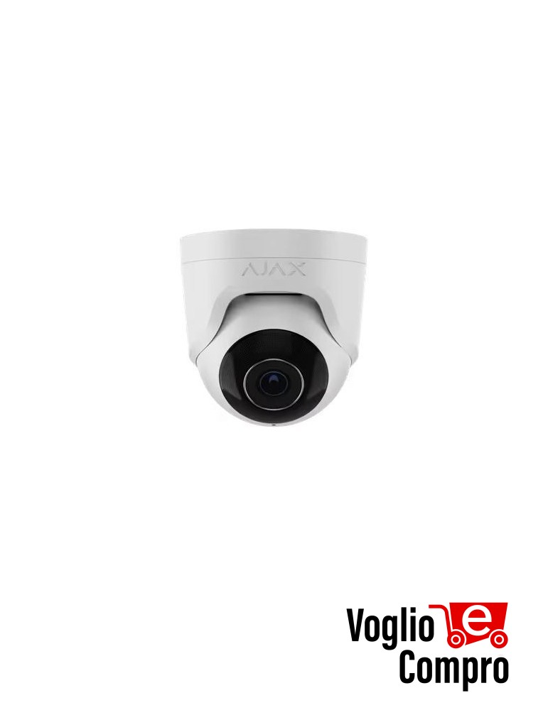 Telecamera IP cablata AJAX TurretCam (8 Mp/2.8 mm) bianco 64927
