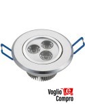 5941500 LAMPADA FARETTO LED  DA INCASSO ORIENTABILE 3W 3000K 230V