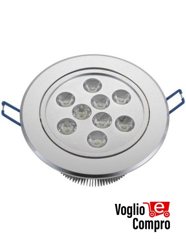 5941516 LAMPADA FARETTO LED DA INCASSO 9W 6000K 230V