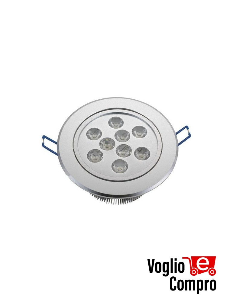 5941516 LAMPADA FARETTO LED DA INCASSO 9W 6000K 230V