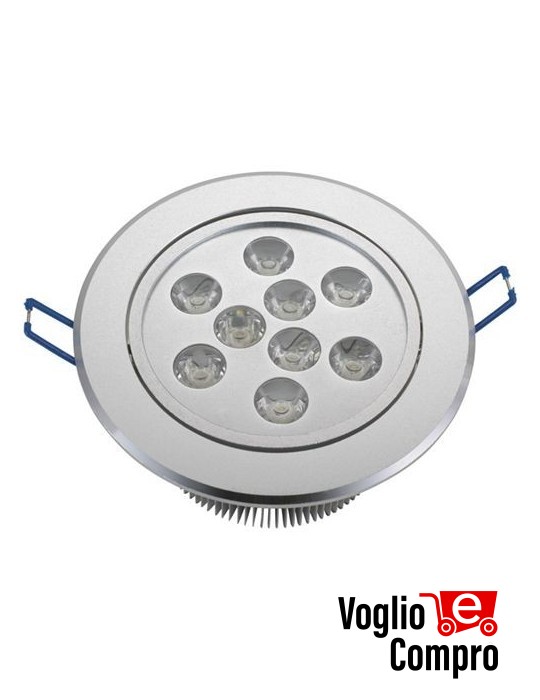 5941516 LAMPADA FARETTO LED DA INCASSO 9W 6000K 230V