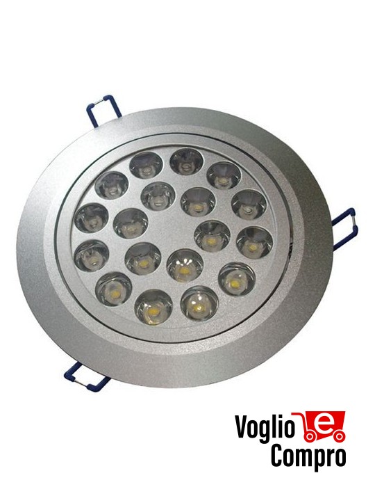 5941526 LAMPADA FARO LED DA INCASSO 18W 6000K 230V