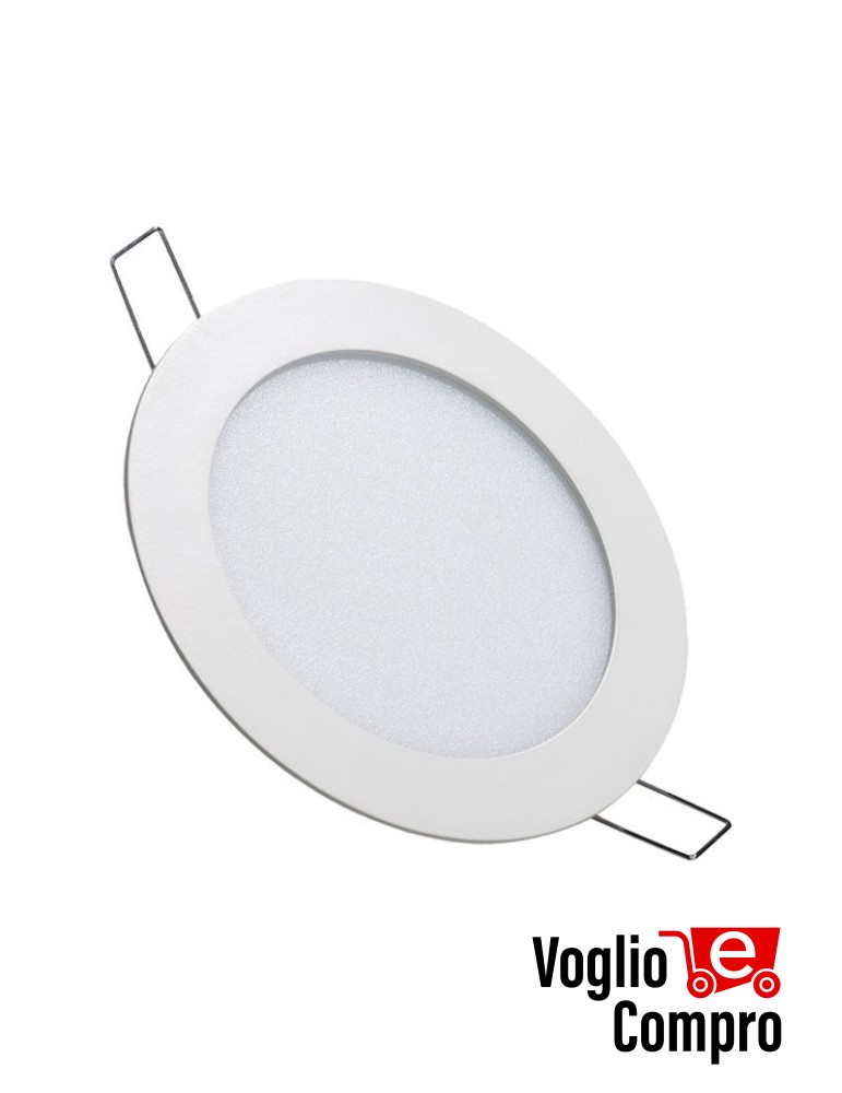 LAMPADA DA INCASSO TONDA D 224mm FORO 201mm FARO LED 18W 3000K BASSO PROFILO