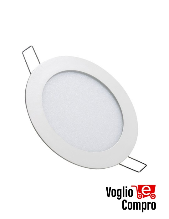 LAMPADA DA INCASSO TONDA D 224mm FORO 201mm FARO LED 18W 3000K BASSO PROFILO