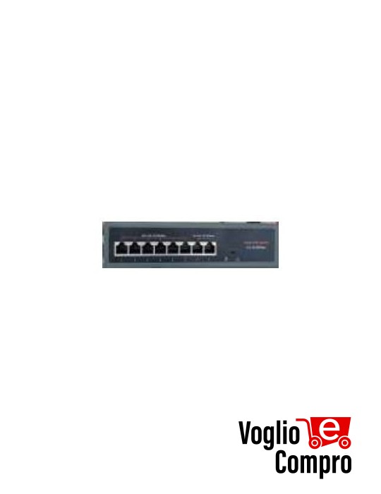Switch POE con 5 porte di cui 4 porte POE da 100Mbit MV- POE104