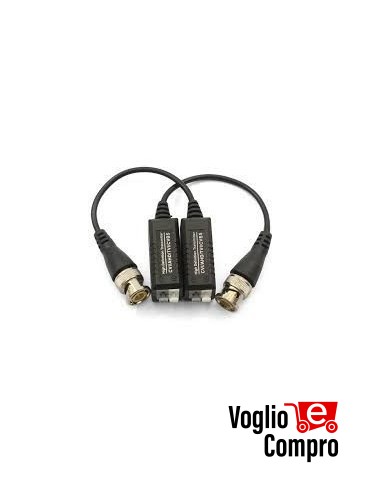 Kit TX/RX su doppino telefonico o cavo UTP Cat5E/Cat6 per telecamere fino a 5 Mpx MK-50