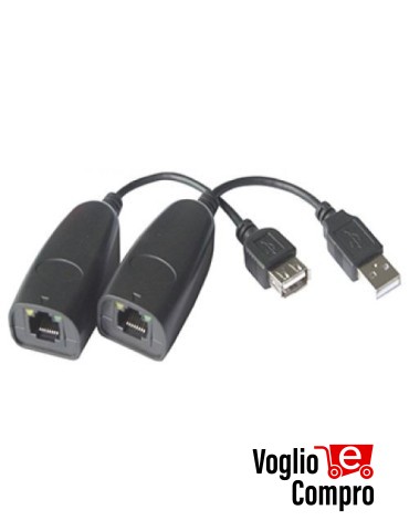EXTENDER USB su doppino telefonico o cavo UTP Cat5E/Cat6