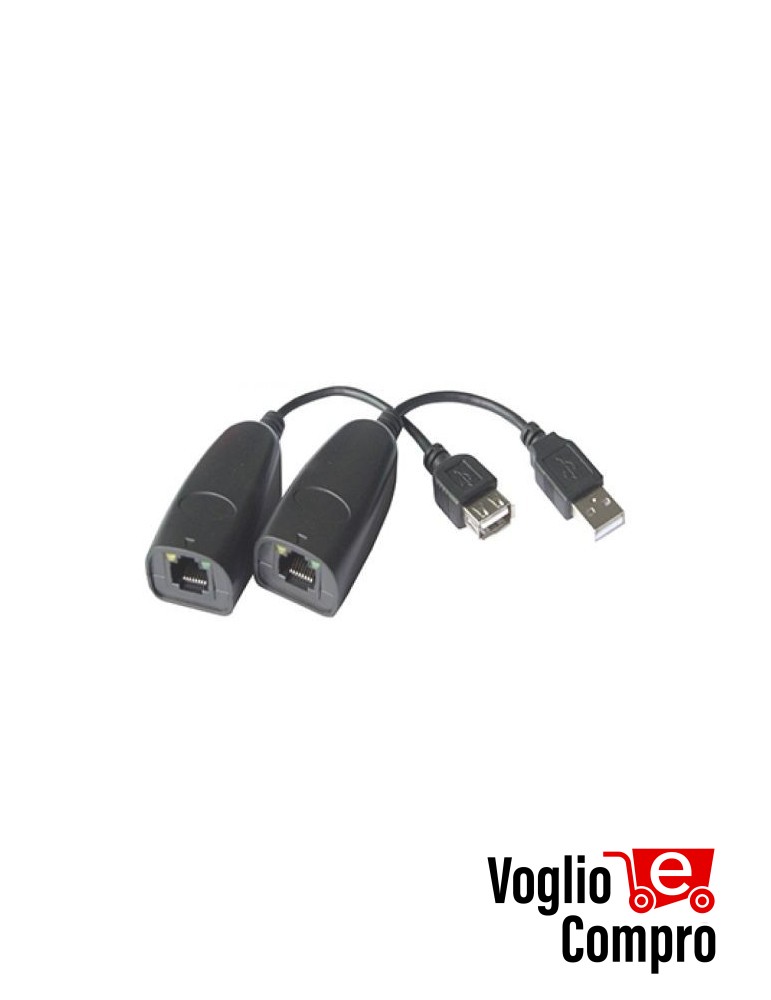 EXTENDER USB su doppino telefonico o cavo UTP Cat5E/Cat6