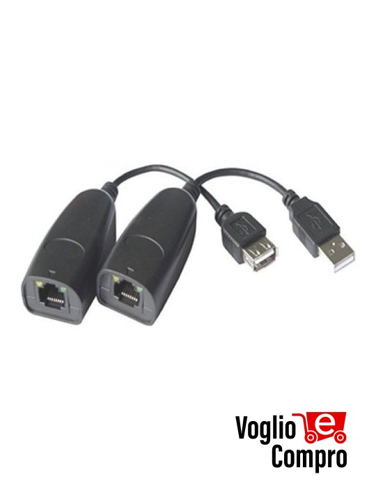 EXTENDER USB su doppino telefonico o cavo UTP Cat5E/Cat6