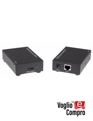 Extender HDMI composto da trasmettitore e ricevitore su cavo CAT6 EXT-E70I