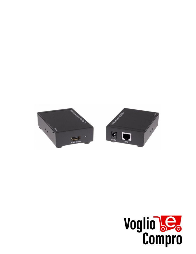 Extender HDMI composto da trasmettitore e ricevitore su cavo CAT6 EXT-E70I