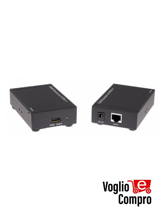 Extender HDMI composto da trasmettitore e ricevitore su cavo CAT6 EXT-E70I