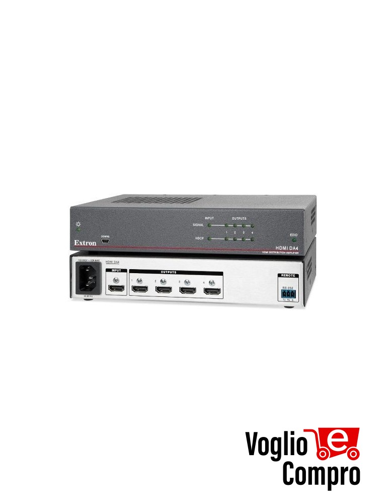 Distributore 1in – 4 out HDMI 2.0 HDMI2-4K4