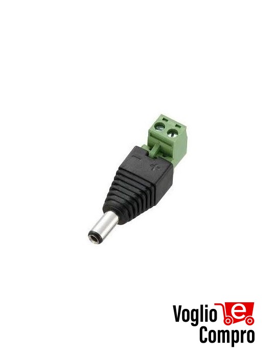 Adattatore plug 12V per telecamere con morsetto POWER-M