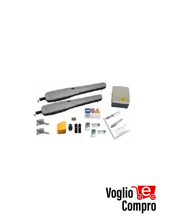 KIT KING EVO 24V CON B2 24V-CRX RIB AUTOMAZIONE PER CANCELLO A BATTENTE ANTA FINO A 4 m MAX 400 KG