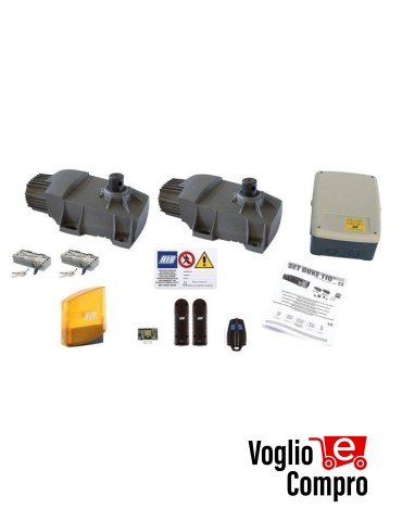 KIT RIB DUKE 24V 110° DUO con B2D 24V-CRX MOTORE INTERRATO PER CANCELLO A BATTENTE ANTE 3,5 m 800 Kg
