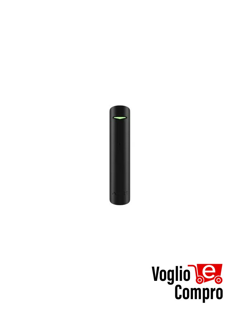 AJAX GlassProtect S NERO Rilevatore di rottura vetro con microfono Edizione Superior 67737