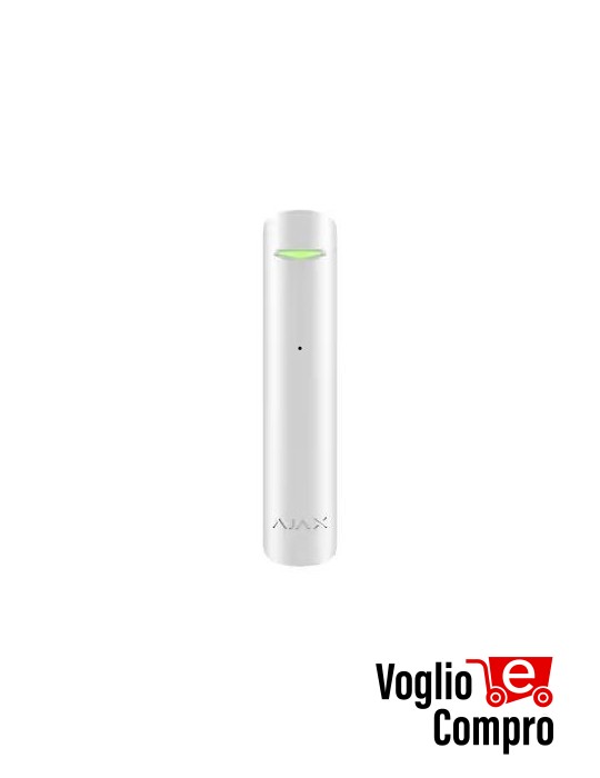 AJAX GlassProtect S BIANCO Rilevatore di rottura vetro con microfono Edizione Superior 67738