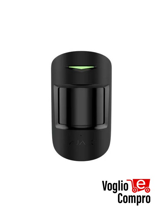 AJAX CombiProtect S NERO Rilevatore di movimento IR e rottura vetro wireless con microfono 67728