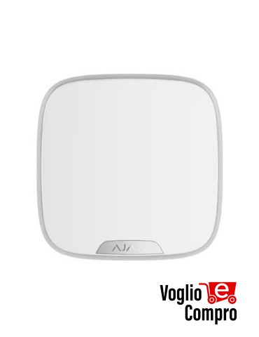 AJAX StreetSiren S DoubleDeck Jeweller BIANCO con pannello sostituibile 70226