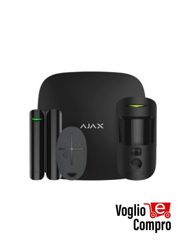 AJAX StarterKit Cam Plus NERO (Hub 2 Plus + MotionCam + DoorProtect + SpaceControl) 38175